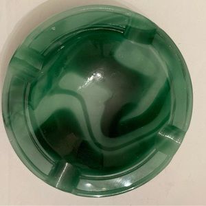 Vintage glass marble ashtray